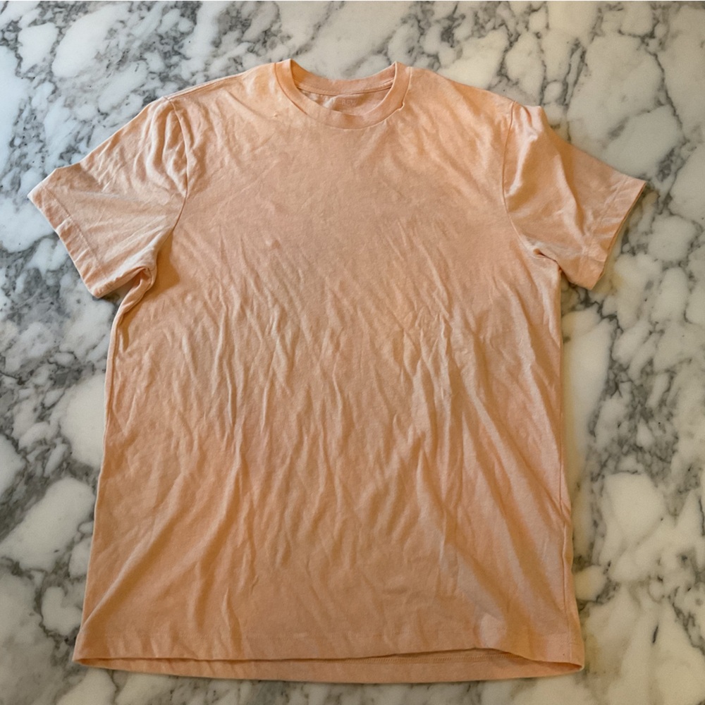 NWOT J. Crew Men's Washed Jersey T-shirt Collar seam needs repair - Picture 3 of 8